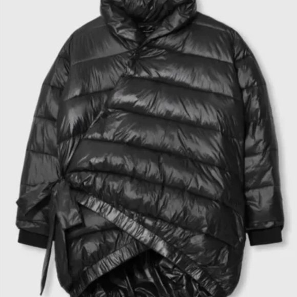 NWT Universal Standard Kanda Puffer Asymmetrical Black Coat XS 10 12 L | OBO - Picture 2 of 13